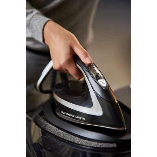 테팔 Tefal GV9610 Pro Express Ultimate Plus Dampfbuegelstation (8 Bar, 180 g/Min. kontinuierlicher Dampf, 650 g/Min. Extra-Dampfstoss) schwarz