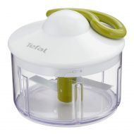 Tefal K13304 5-Sekunden-Zerkleinerer ohne Strom, Fassungsvermoegen: 500 ml; Multizerkleinerer; Universalzerkleinerer fuer Gemuese, Obst, Zwiebeln, Nuesse, Knoblauch, Babynahrung, weiss/