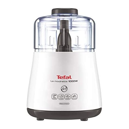 테팔 Tefal DPA130 La Moulinette Elektrischer Zerkleinerer (1000 Watt, Behalterkapazitat: 330 g, inklusive Kabelverstaufach) weiss