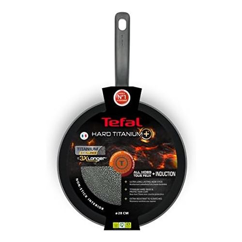 테팔 Tefal C69502 Hard Titanium Plus Pfanne (20 cm) schwarz