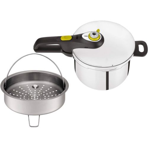 테팔 Tefal P2530738 Secure 5 Neo Schnellkochtopf 22 cm, 6 L, inklusive Korbeinsatz