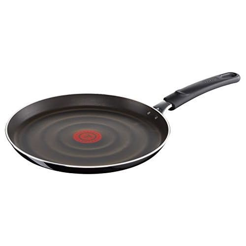 테팔 Tefal So Intensive D50310 Crepepfanne, 25 cm, antihaftversiegelt, schwarz/metallic