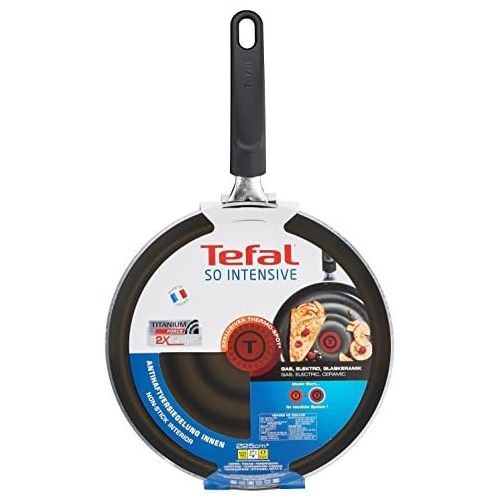 테팔 Tefal So Intensive D50310 Crepepfanne, 25 cm, antihaftversiegelt, schwarz/metallic