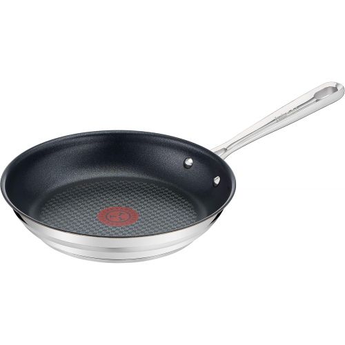 테팔 Tefal E011S2 Jamie Oliver Brushed Pfannenset, 2-teilig, bestehend aus Pfanne 24 cm (E85604) und Pfanne 28 cm (E85606), Edelstahl