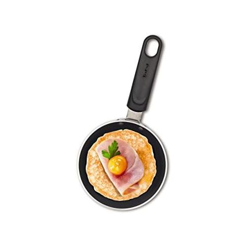 테팔 Tefal Ideal B36700 Mini-Blini-Pfanne 12 cm, Aluminium, schwarz