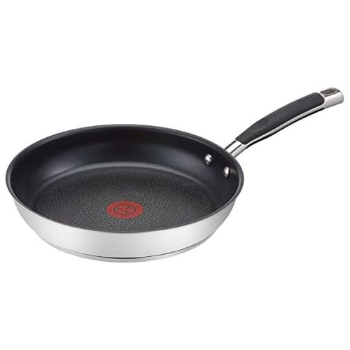 테팔 Tefal Gourmet Series H82004 Bratpfanne 24 cm Edelstahl, schwarz/silber