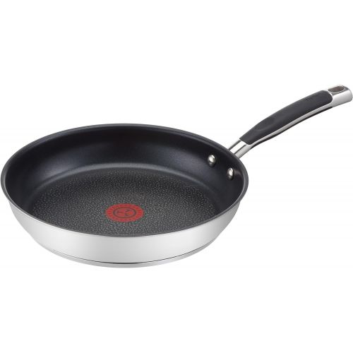 테팔 Tefal Gourmet Series H82004 Bratpfanne 24 cm Edelstahl, schwarz/silber