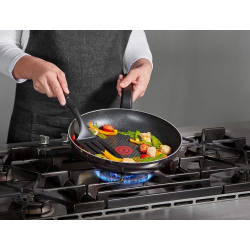 테팔 Tefal D51602 Resist Bratpfanne 20 cm (Antihaft-Beschichtung, Thermo-Spot, Aluminium) schwarz