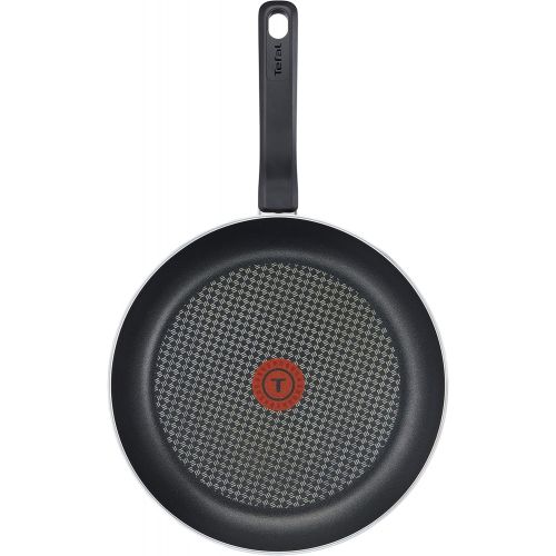 테팔 Tefal D51602 Resist Bratpfanne 20 cm (Antihaft-Beschichtung, Thermo-Spot, Aluminium) schwarz