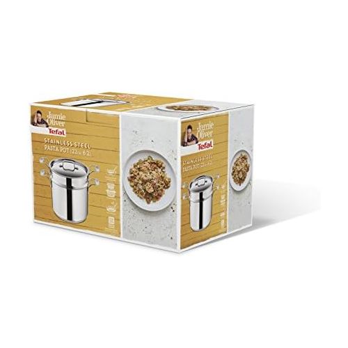 테팔 Tefal h8079044Jamie Oliver Italienische Pasta Topf, Edelstahl