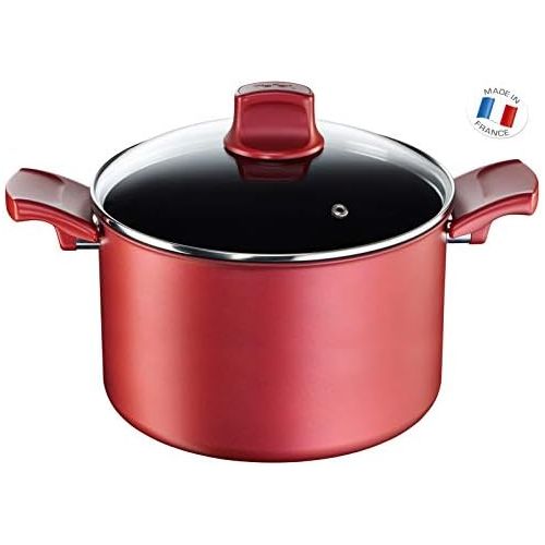 테팔 Tefal c6824602gv5Character Kochtopf Titanium rot 37,2x 26,5x 15cm