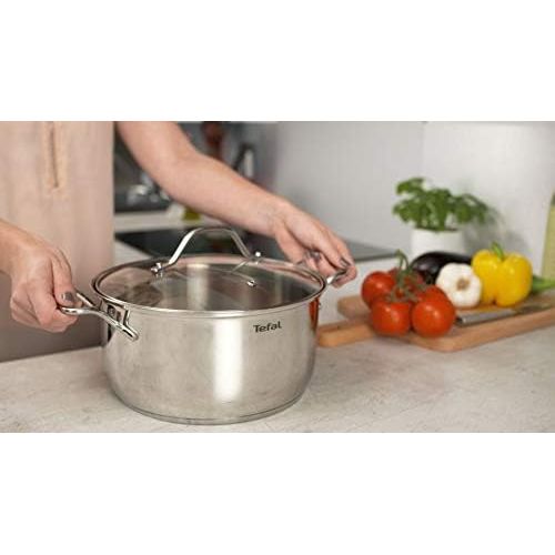 테팔 Tefal Suppentopf, Edelstahl, Mehrfarbig, 22 cm