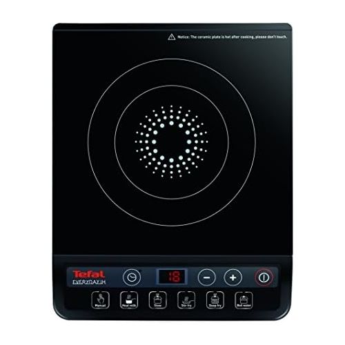 테팔 Tefal IH2018 Induktionskochfeld Everyday (6 voreingestellte Programme, 9 Heizstufen automatische Topferkennung, 2.100 W)