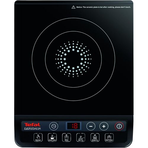 테팔 Tefal IH2018 Induktionskochfeld Everyday (6 voreingestellte Programme, 9 Heizstufen automatische Topferkennung, 2.100 W)