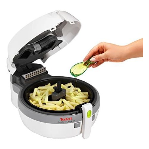 테팔 Tefal FZ7110 ActiFry Heissluft-Fritteuse, 1400 W, 1 Kg, weiss/grau