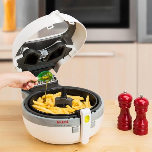 테팔 Tefal FZ7110 ActiFry Heissluft-Fritteuse, 1400 W, 1 Kg, weiss/grau