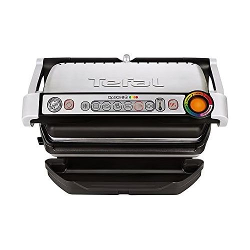 테팔 Tefal GC712D OptiGrill+ Kontaktgrill | Elektro-Grill | 6 voreingestellte Grillprogramme | 2000W | elektrischer Tischgrill mit automatischer Anzeige des Garzustands