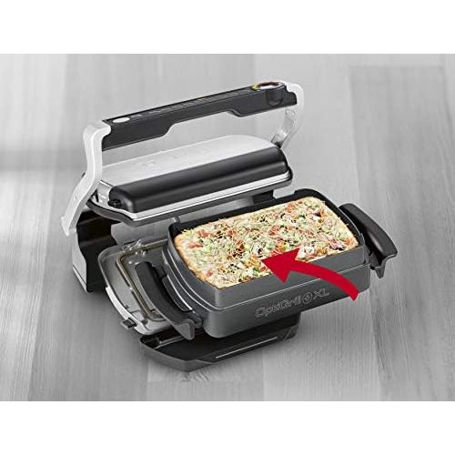 테팔 Tefal XA7268 OptiGrill Snacking & Baking Backschale XL (passend nur fuer OptiGrill XL, antihaftversiegelt, Kapazitat: 2 Liter, spuelmaschinenfest) schwarz