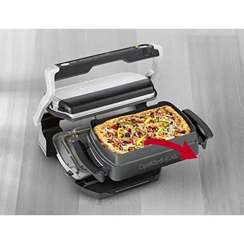 테팔 Tefal XA7268 OptiGrill Snacking & Baking Backschale XL (passend nur fuer OptiGrill XL, antihaftversiegelt, Kapazitat: 2 Liter, spuelmaschinenfest) schwarz