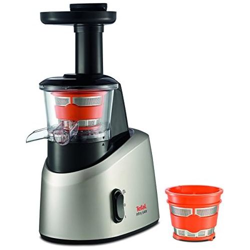 테팔 Tefal ZC255B38 Infiny Juice ZC255B Zitruspresse, Edelstahl, Grau, Silber