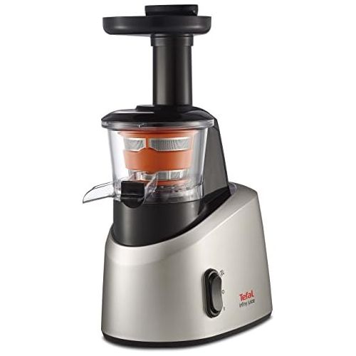 테팔 Tefal ZC255B38 Infiny Juice ZC255B Zitruspresse, Edelstahl, Grau, Silber