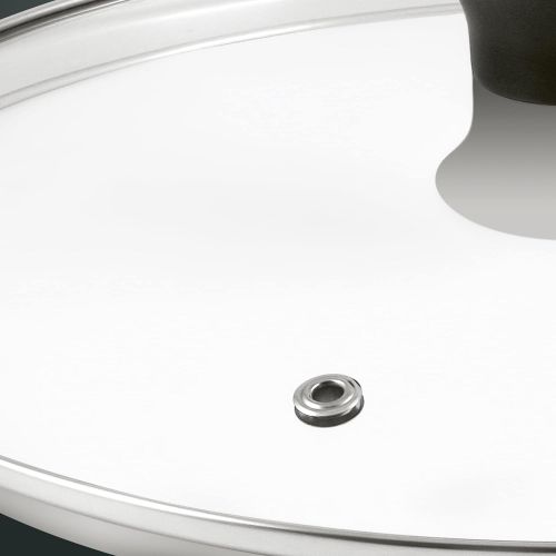 테팔 Tefal 280975 Glass lid with stainless steel rim and steam regulator 24cm, transparent