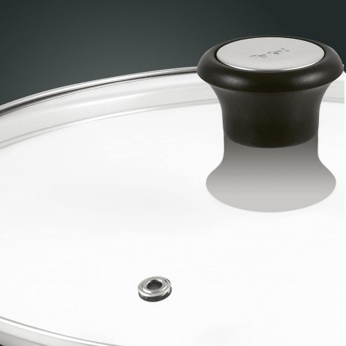 테팔 Tefal 280975 Glass lid with stainless steel rim and steam regulator 24cm, transparent