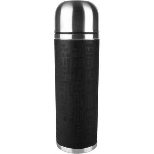 테팔 Tefal Senator Silicone Vacuum Flask, Stainless Steel, Black, 0.5 Litre