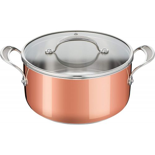 테팔 Tefal Jamie Oliver Triply Copper Cooking Pot Stainless Steel/Aluminium/Copper