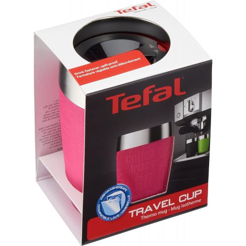 테팔 Tefal Travel Cup, Stainless Steel, Pink, 200 ml