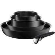 Tefal l65491 Performance and Pot Set of 5 Pans with Non-Stick Coating Suitable for Induction cookers Starter Set, Black.