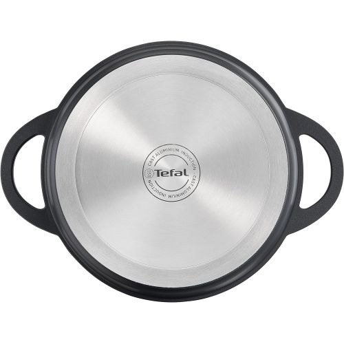 테팔 Tefal Cooking Pot, Cast Aluminium, Black, 28 cm