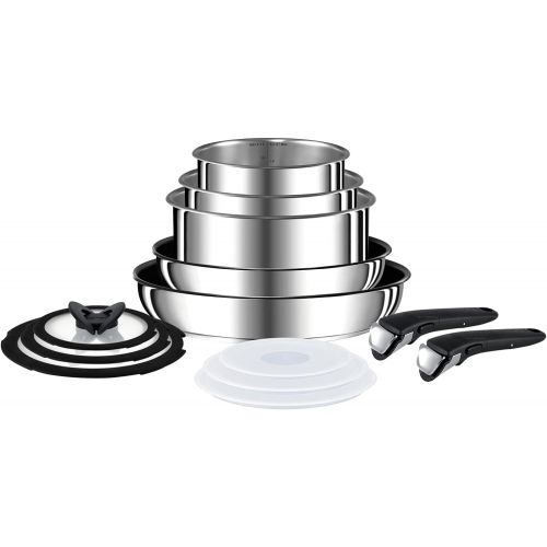 테팔 Tefal Ingenio Pan Set, Stainless Steel, 13-Piece