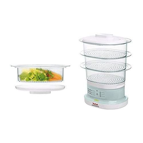 테팔 [아마존베스트]Tefal Minicompact - steam cookers (Transparent, White)