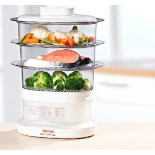 테팔 [아마존베스트]Tefal Minicompact - steam cookers (Transparent, White)