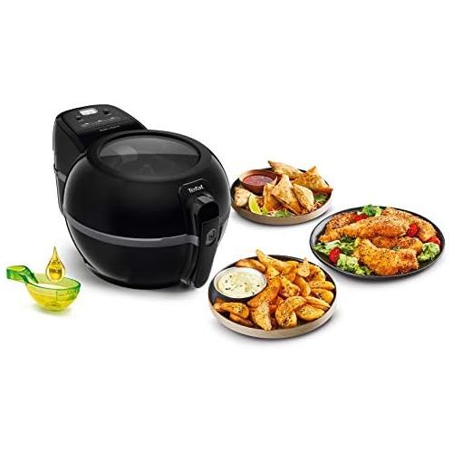 테팔 [아마존베스트]Tefal FZ7228 ActiFry Extra Hot Air Fryer 1550 Watt Capacity 1.2 kg Stirring Arm System Low to No Oil Required Black