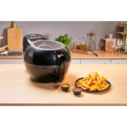 테팔 [아마존베스트]Tefal FZ7228 ActiFry Extra Hot Air Fryer 1550 Watt Capacity 1.2 kg Stirring Arm System Low to No Oil Required Black