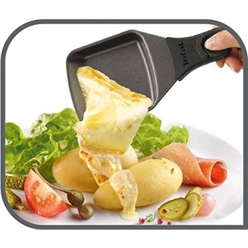 테팔 [아마존베스트]Tefal Pierrade PR457B Raclette Grill | 10 People | 10 Non-Stick Coated Dishwasher-Safe Frying Pan | Scraper Included | Stone Grill Plate for Great Barbecue Enjoyment | Removable Ca