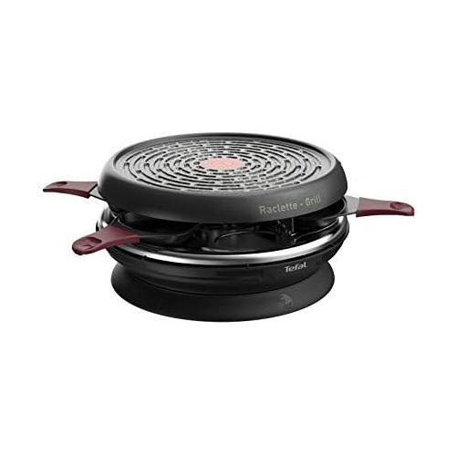 테팔 [아마존베스트]Tefal Raclette Neo Invent RE1820 | Practical Round Raclette For 6 People | Includes Table Grill Function | Non-Stick Grill Plate (Dishwasher Safe) | 850W For Quick Enjoyment