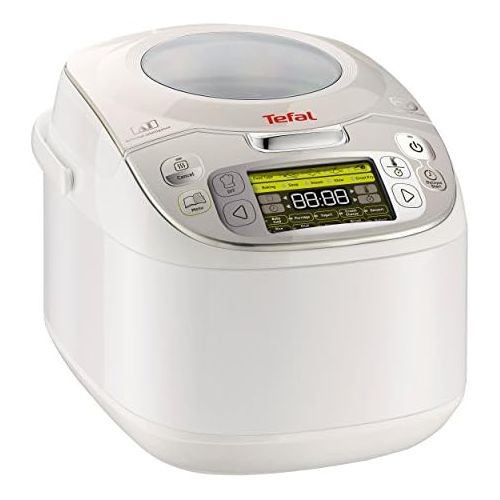 테팔 [아마존베스트]Tefal RK8121 45 in 1 Multicooker 750 W / 5 L Capacity / 45 Cooking Functions / Warming Function / LC Display / Includes Recipe Book (May not be in English) / White