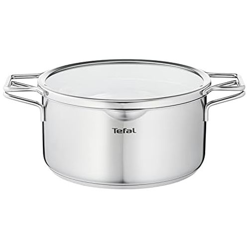 테팔 [아마존베스트]Tefal Nordica H852S3 6-Piece Saucepan Set Consisting of Saucepan 16 cm Including Lid and Saucepans 20/24 cm Including Lid Double Handle Suitable for Induction Cookers All Types of