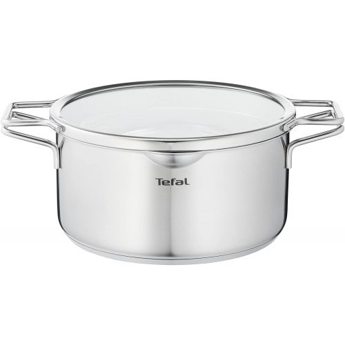 테팔 [아마존베스트]Tefal Nordica H852S3 6-Piece Saucepan Set Consisting of Saucepan 16 cm Including Lid and Saucepans 20/24 cm Including Lid Double Handle Suitable for Induction Cookers All Types of