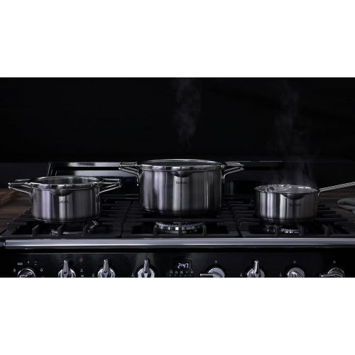 테팔 [아마존베스트]Tefal Nordica H852S3 6-Piece Saucepan Set Consisting of Saucepan 16 cm Including Lid and Saucepans 20/24 cm Including Lid Double Handle Suitable for Induction Cookers All Types of