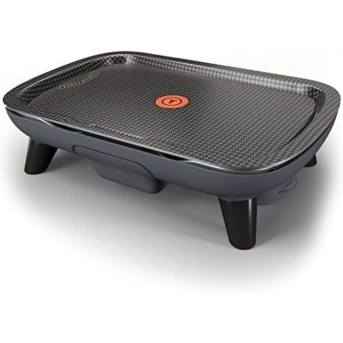 테팔 Tefal YY4570FB Plancha Des Saveurs Electric Grill Plate, Non Stick Coating, Titanium Force, Thermo Spot Technology, Adjustable Thermostat, Removable Plate, Dishwasher Safe, Black