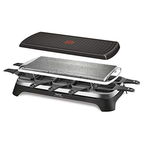 테팔 Tefal Raclette RE45A812 Pierrade 3 in 1 Stainless Steel 1350W 10 People