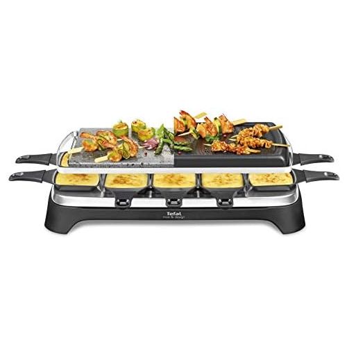 테팔 Tefal Raclette RE45A812 Pierrade 3 in 1 Stainless Steel 1350W 10 People