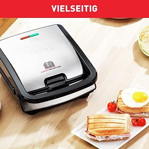 테팔 Tefal SW854D16?Sandwich Maker, Black, Stainless Steel)