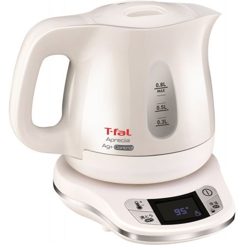 테팔 T-fal Electric kettle「Aprecia Ag + control」0.8L KO6201JP (Pearl white)【Japan Domestic genuine products】