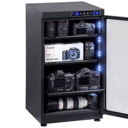  T.A.P 102L LED Numerical Control Touch Screen Dehumidify Electronic Dry Cabinet Box Storage for Camera & Lens Equipment