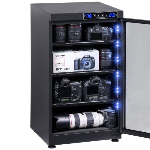  T.A.P 102L LED Numerical Control Touch Screen Dehumidify Electronic Dry Cabinet Box Storage for Camera & Lens Equipment